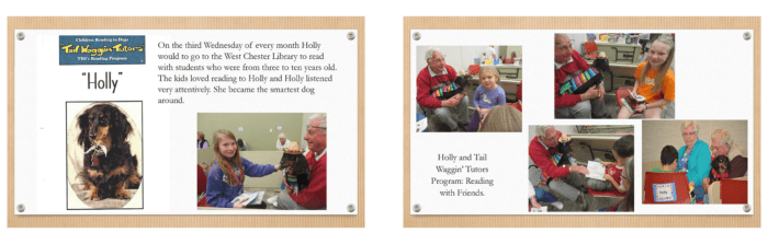 pet memorial book sample