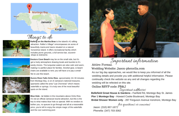 wedding program booklet