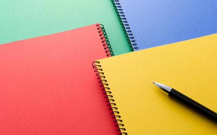 spiral bound notebooks