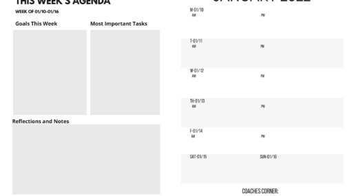 wire-o planner printing